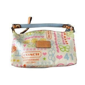 Coach Y2K Multicolor Icon Vinyl Leather Mini Bag, Vintage
